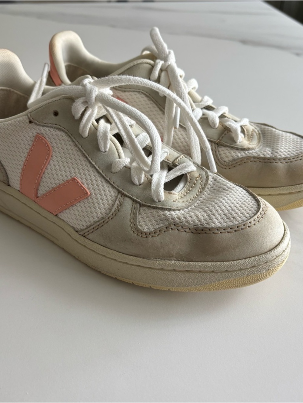 Veja Beige & Pink Casual Sneakers US 5